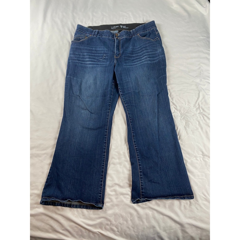 Lane Bryant Bootcut Jeans Womens 22 Petite Blue Excellent Tighter‎ Tummy Tech